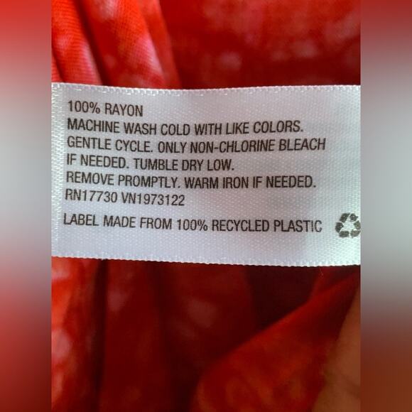 AVA & VIV Plus Ruffle Cap Sleeve Tank Top Blouse Button Down Size 2X - Picture 8 of 9